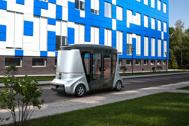 Российская компания Volgabus представила беспилотный модульный автобус